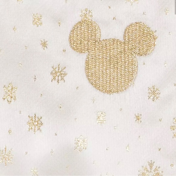 Disney Mickey Mouse Icon Gold Snowflake Dress size 9/10 - Picture 5 of 6